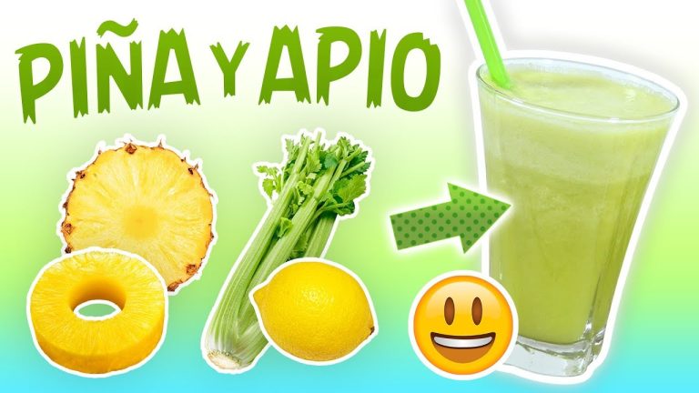 Batido de apio, piña y limón: receta saludable y refrescante