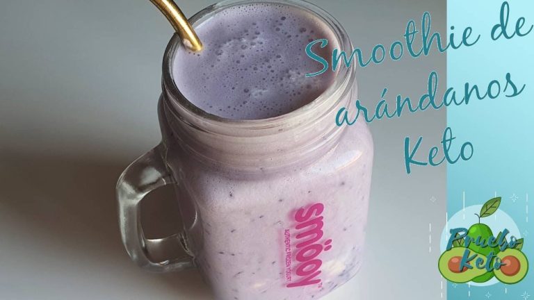 Batido de arándanos keto: receta fácil y saludable para tu dieta
