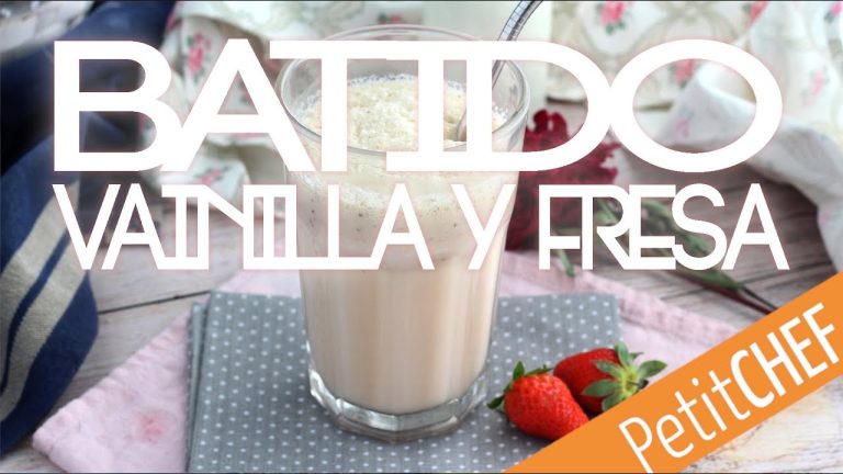 batido de fresa y vainilla