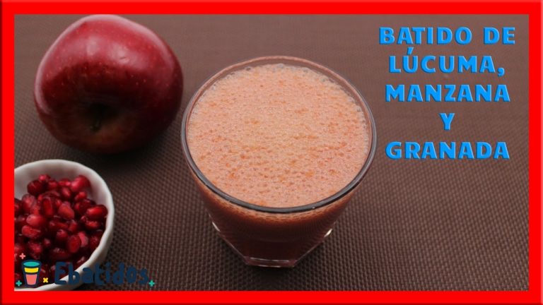 Delicioso batido de granada y manzana: receta saludable y fácil