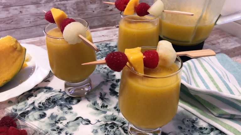 Receta fácil de batido de mango y melón: refrescante y saludable