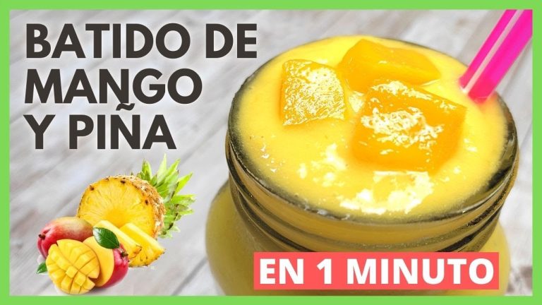 Delicioso batido de mango y piña: receta fácil y saludable