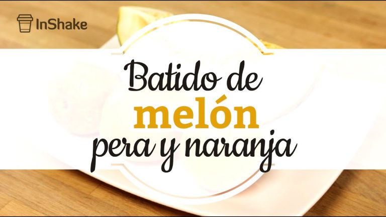 batido de melocoton y pera