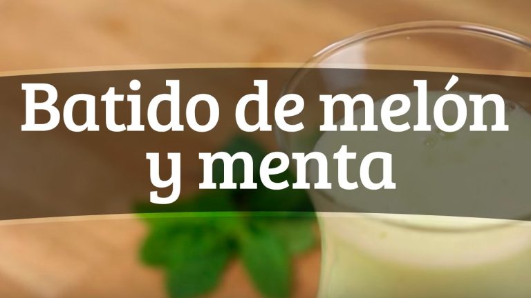 batido de melon y menta