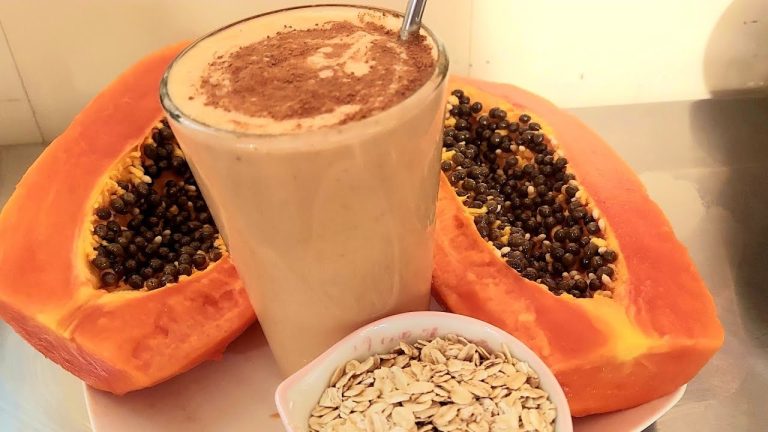 Receta de batido de papaya, leche y avena: saludable y delicioso