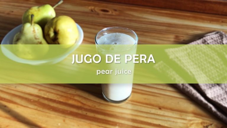 batido de pera con leche