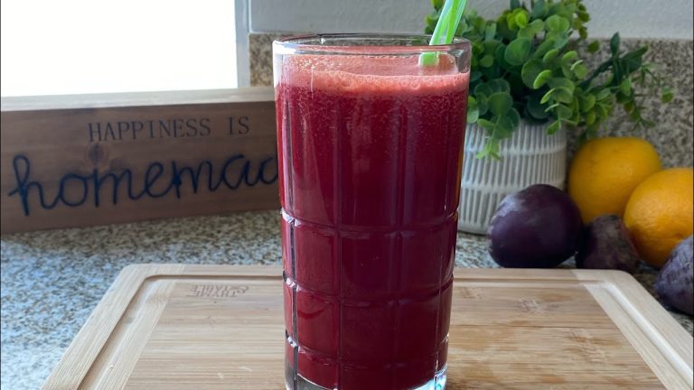 Batido de remolacha y naranja: receta saludable y energizante