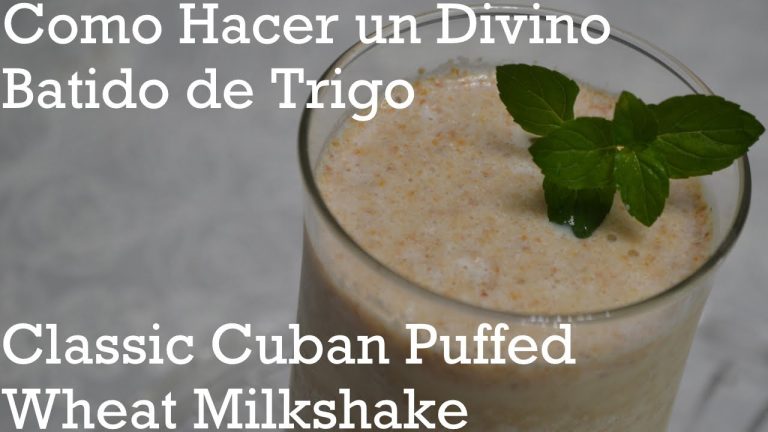 Beneficios y recetas de batido de trigo inflado para una alimentación saludable