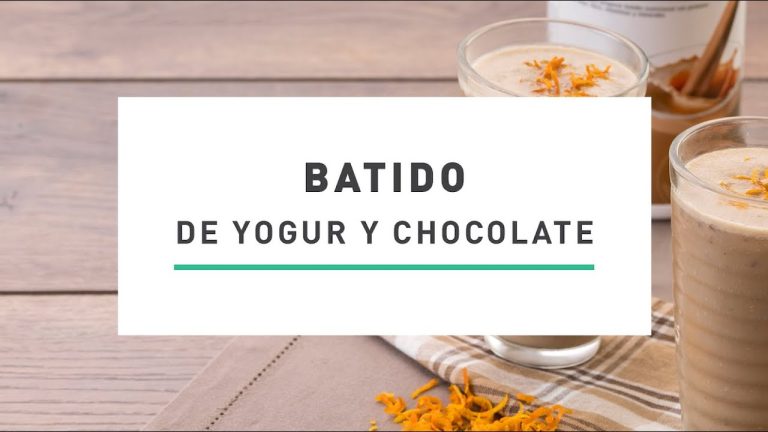 batido de yogur y chocolate