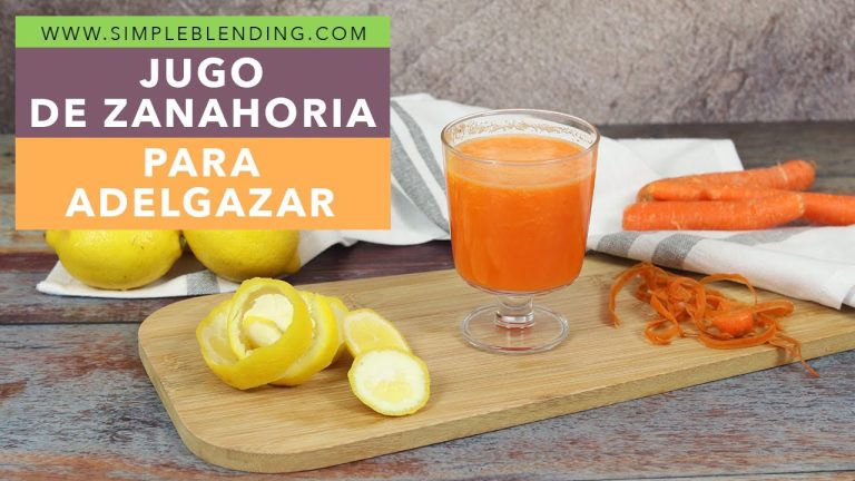 batido de zanahoria y limon