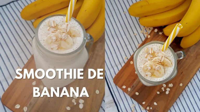 Receta fácil de smoothie de banano y avena: saludable y delicioso