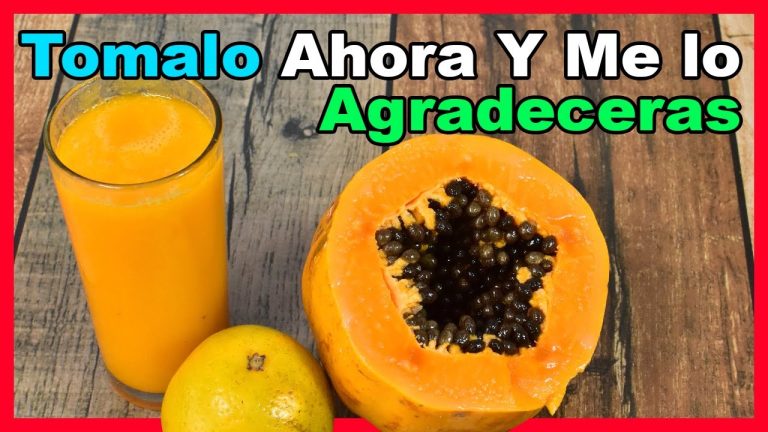 smoothie de papaya y naranja