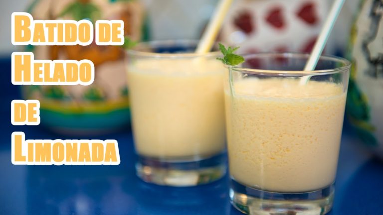 Delicioso batido con helado de limón: receta fácil y refrescante