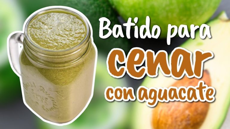 batido de aguacate y pepino