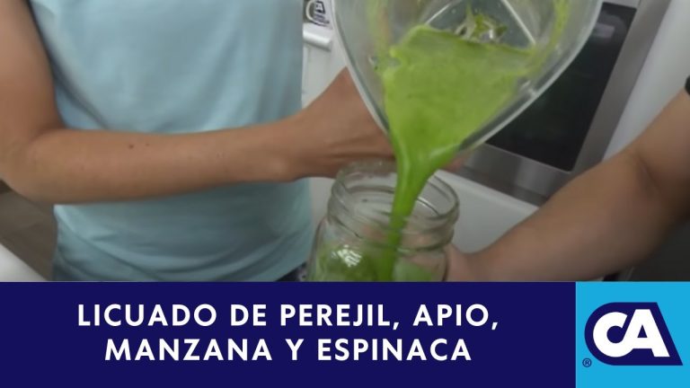 batido de apio y perejil