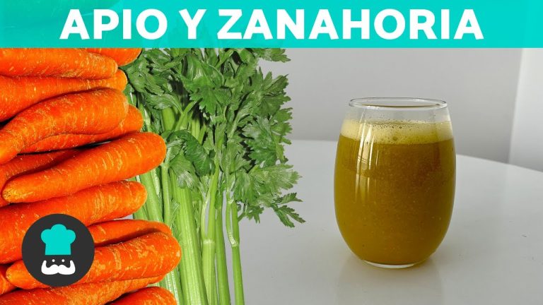 batido de apio y zanahoria