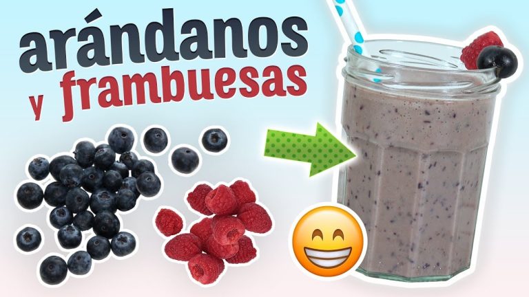Delicioso batido de arándanos y frambuesas: receta saludable y fácil