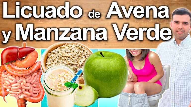Receta fácil de batido de avena con manzana verde para un desayuno saludable