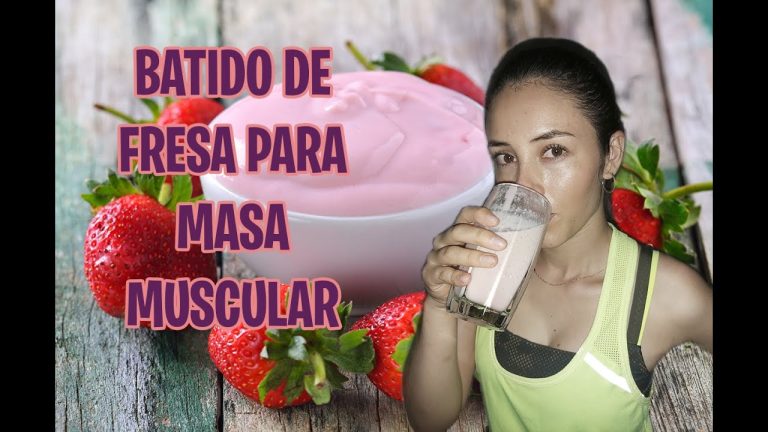 batido de avena y fresa para aumentar masa muscular