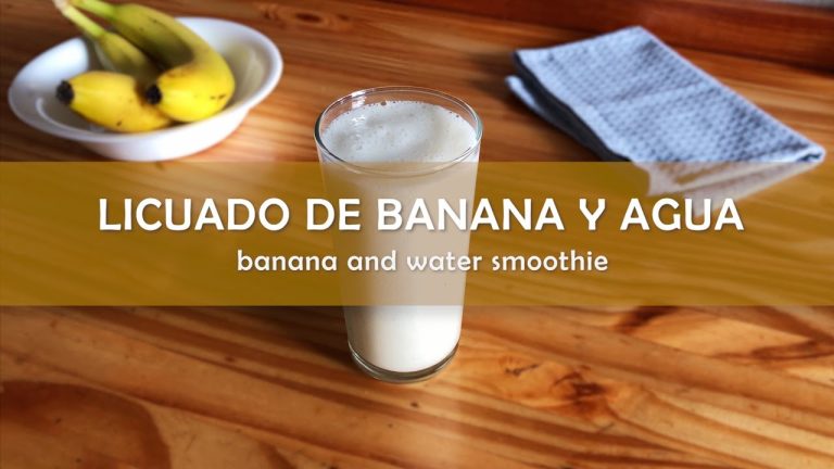 batido de banana con agua
