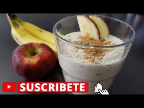 Batido de banana, manzana y avena: receta saludable y nutritiva