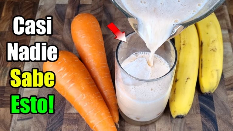 batido de banana y zanahoria