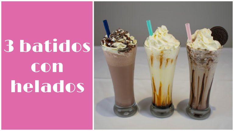 batido de chocolate con helado de vainilla