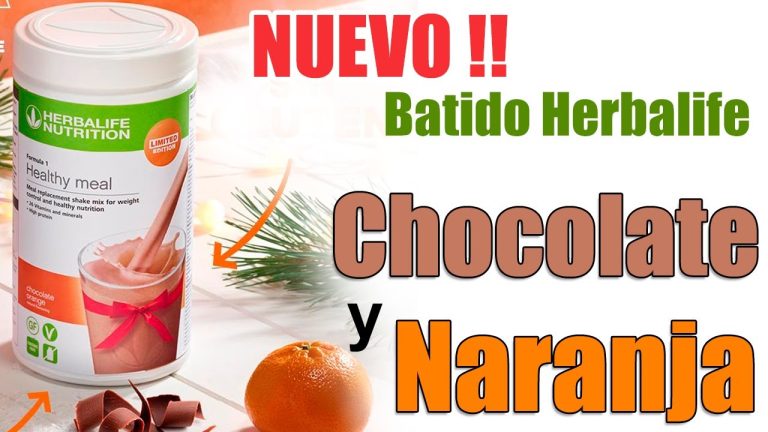 batido de chocolate y naranja
