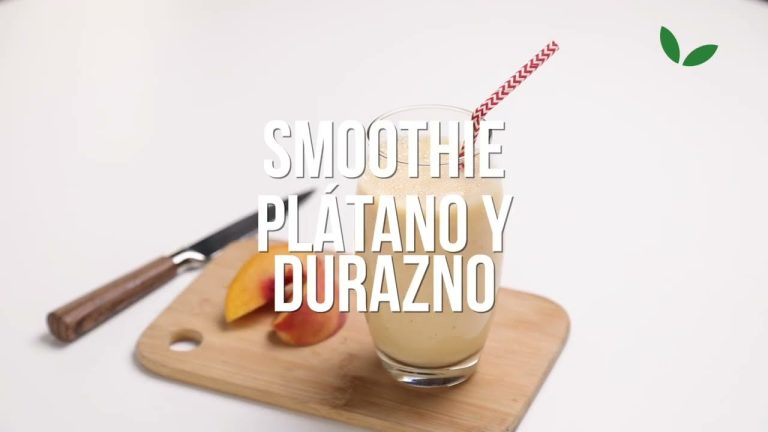 Receta fácil de batido de durazno y plátano: saludable y delicioso