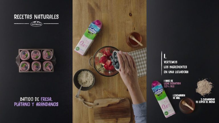 batido de fresa asturiana