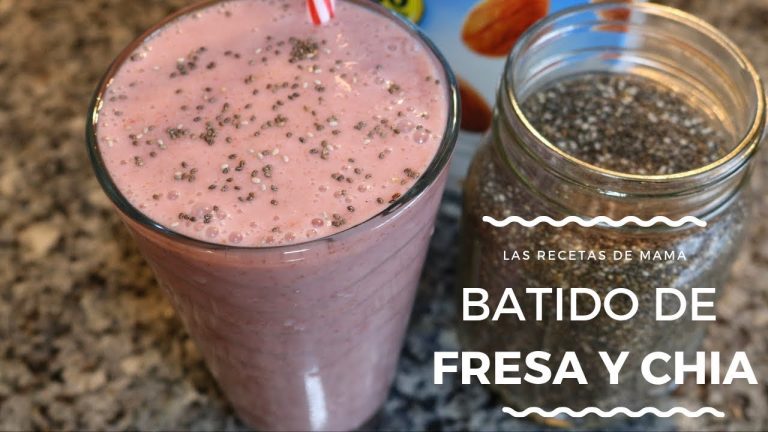 Receta de batido de fresa con chía: saludable y delicioso