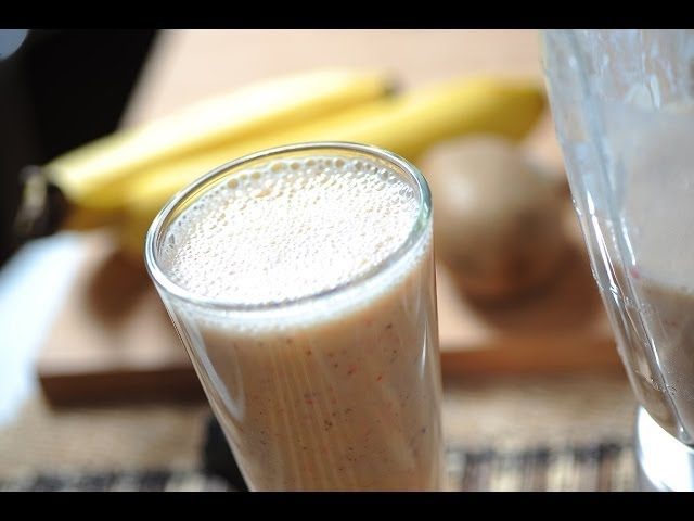 batido de fresa kiwi y platano