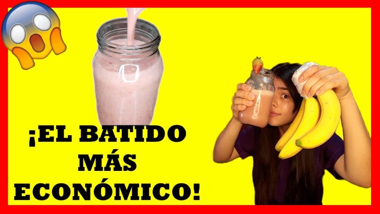 batido de fresa y platano sin leche
