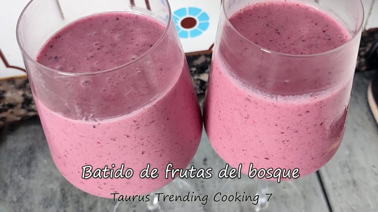 batido de frutos del bosque