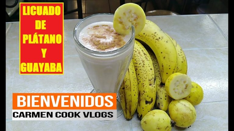 Receta fácil de batido de guayaba y plátano: saludable y delicioso