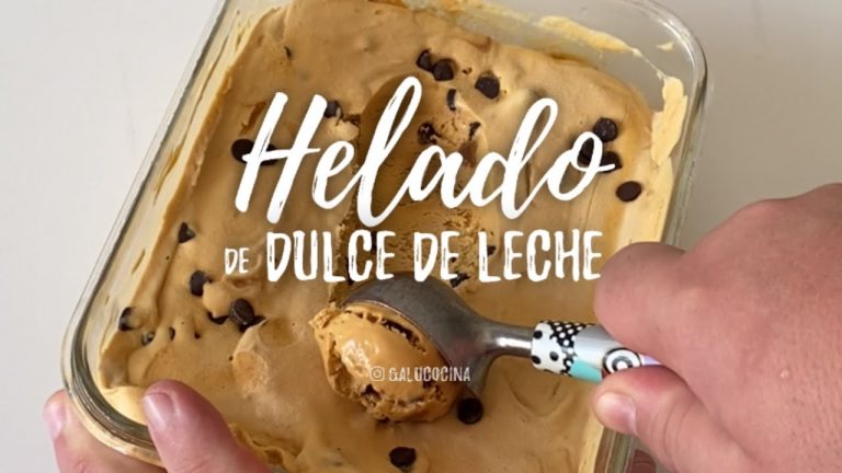 batido de helado de dulce de leche