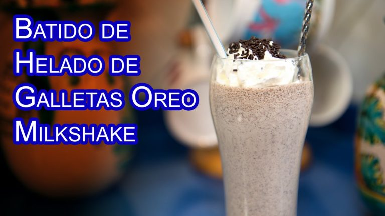 Receta fácil de batido de helado de Oreo: delicioso y cremoso