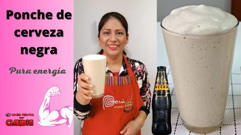 batido de huevo con cerveza negra