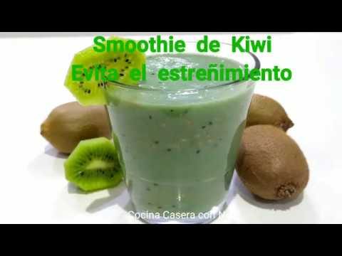 batido de kiwi para el estreñimiento