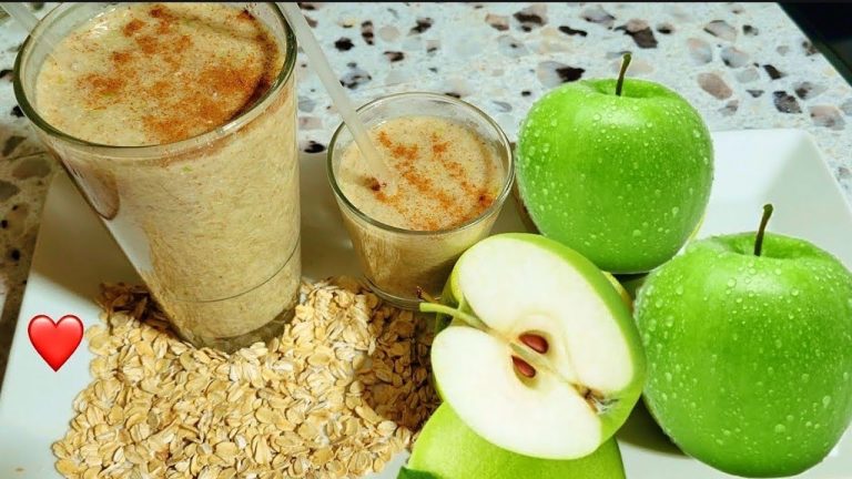 Batido de leche, avena y manzana: receta saludable y f&aacute;cil