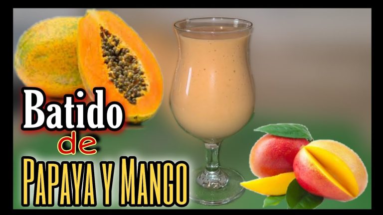 Receta fácil de batido de mango y papaya: delicioso y saludable