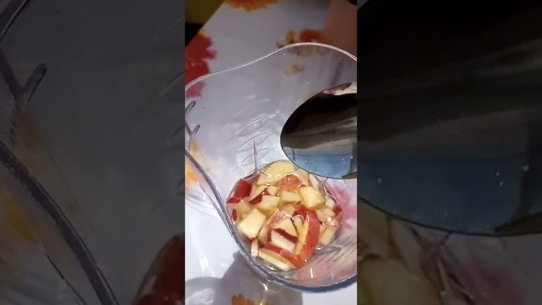 Receta de batido de manzana con agua: saludable y refrescante
