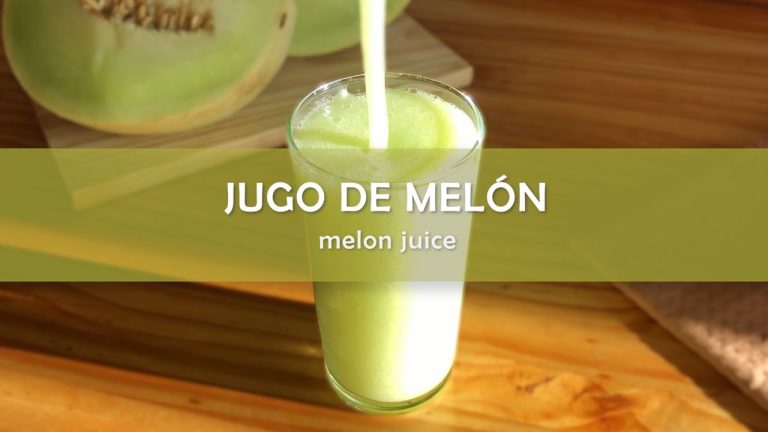 batido de melón con agua