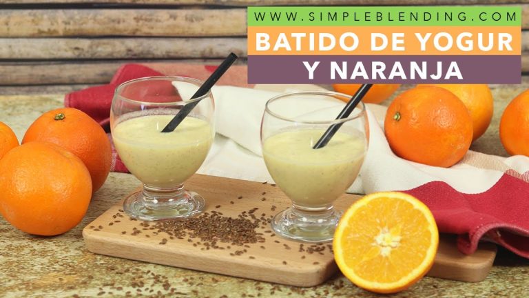 batido de naranja y yogur