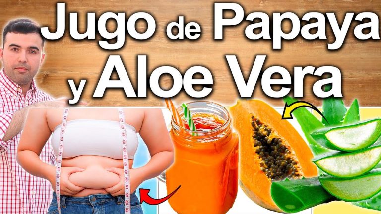 batido de papaya y aloe vera