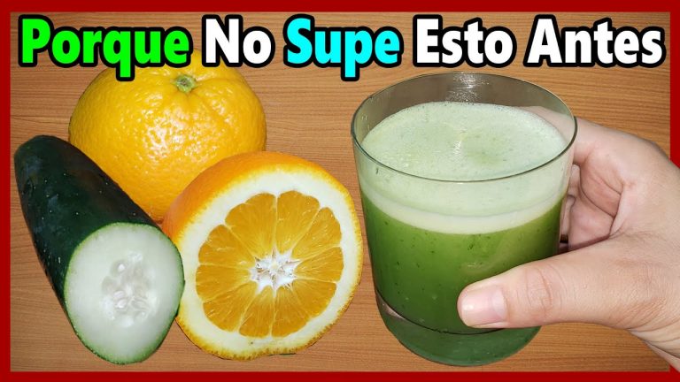 batido de pepino y naranja