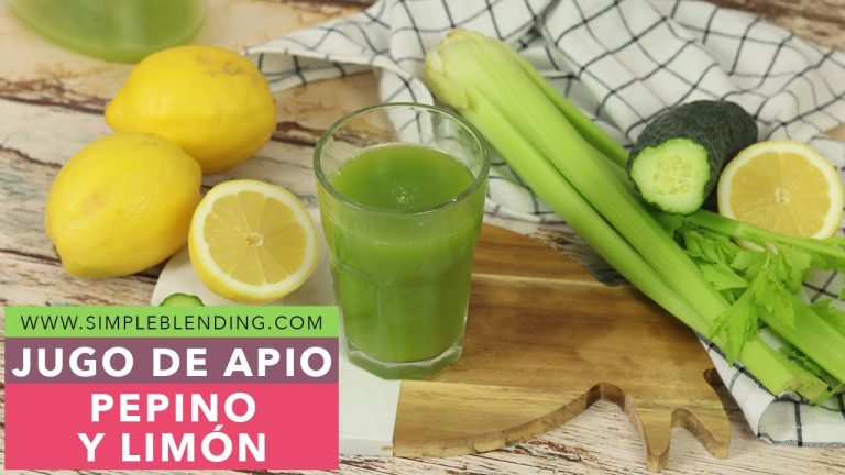Batido de perejil, apio, pepino y limón: beneficios y receta fácil