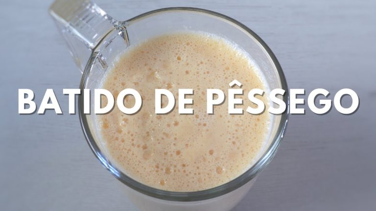 batido de pessego