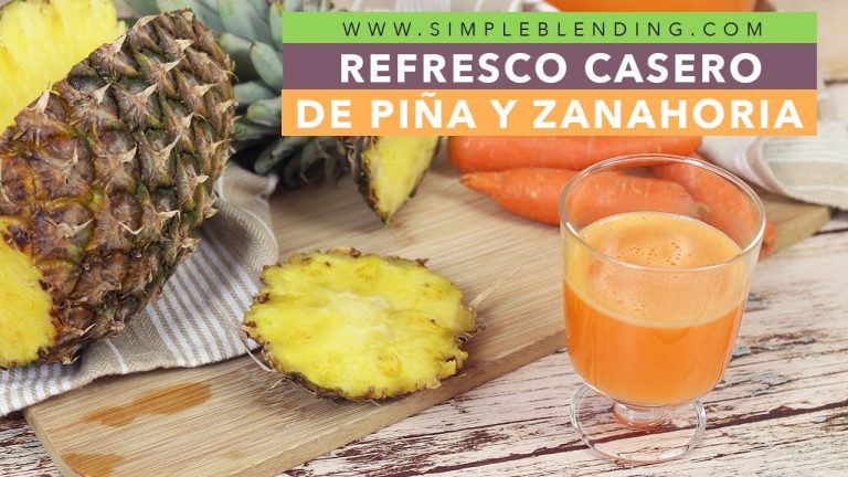 batido de piña con zanahoria