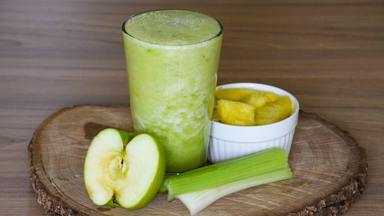 batido de piña manzana verde y apio